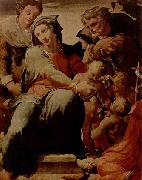 TIBALDI, Pellegrino La Sacra Famiglia con Santa Caterina d'Alessandria di Pellegrino Tibaldi e un quadro Sweden oil painting artist